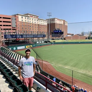 I sat here in the upper deck section for $22.
