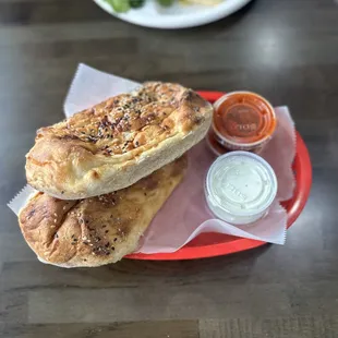 We received this appetizer. Good bread.