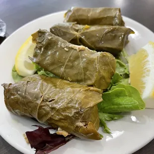 Stuffed Grape Leaves (vegetarian) - huge!