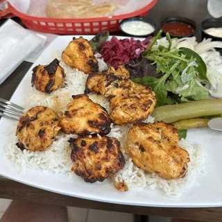 Chicken Shish Kebab plate