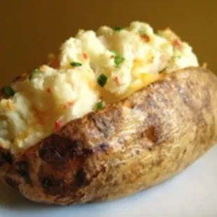 a baked potato on a plate