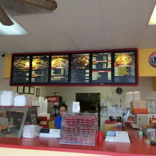 their menu board