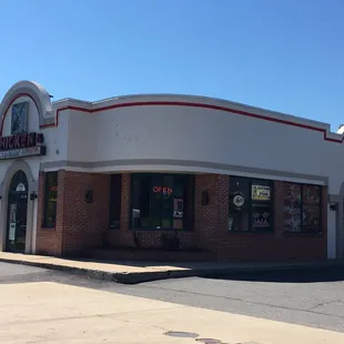 the front of the restaurant