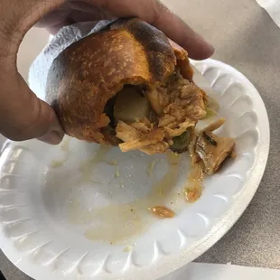 Salteña with chicken