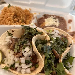Taco platter.