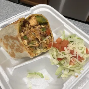 Spicy Chicken Burrito