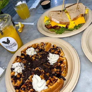 Belt and Chocolate Chip Pancakes