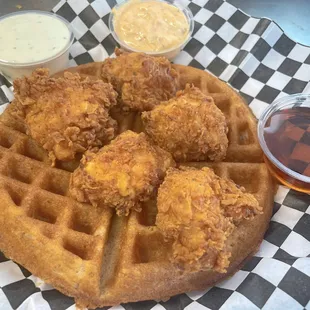 Chicken and waffles for the people
