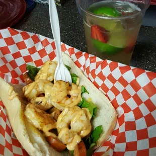 Cajun Po Boy Sandwich