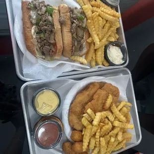 Supreme Steak &amp; Cheese All Day 4 Chicken Strips Specials All Day