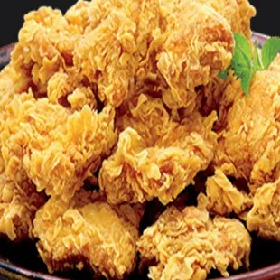 a plate of fried chicken