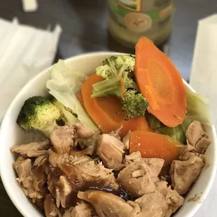 The original Teriyaki Chicken Bowl!  Very tasty.  It's not traditional "teriyaki" chicken but I'm impressed by having a Mexican restaurant.