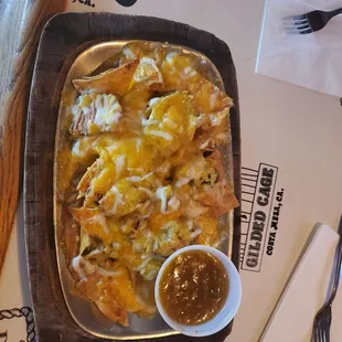 Chili Verde nachos