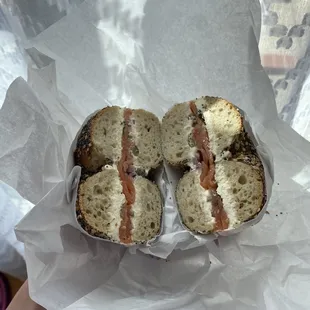 Lox sandwich