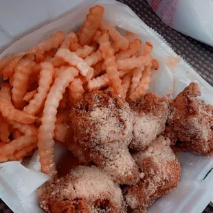 Boneless garlic parm wings