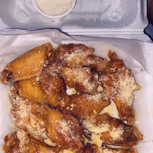 Garlic chicken wings