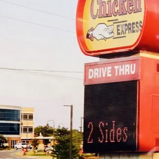 Chicken Express across from the hospital is always busy...