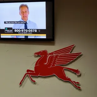 a man on a television screen