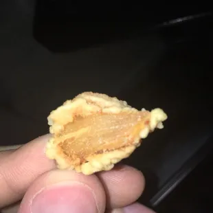 Chicken from Chicken express. If you have any experience cooking chicken you know this means the chicken is VERY old.