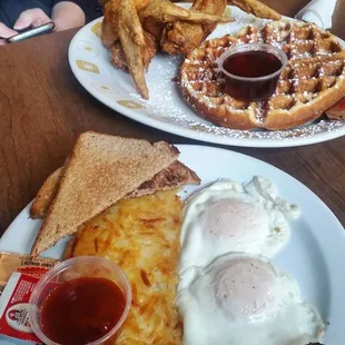 food, waffles