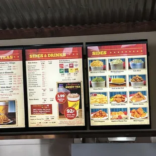 the menu and prices