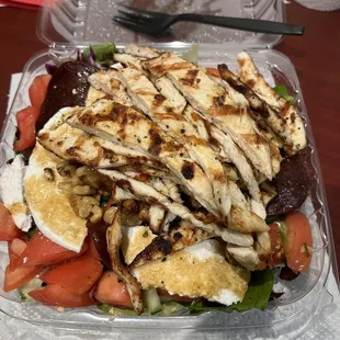 Excellent grilled chicken beet salad and Huge portion.