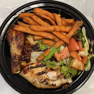 1/2 Chicken Combo with Sweet Potato Fries