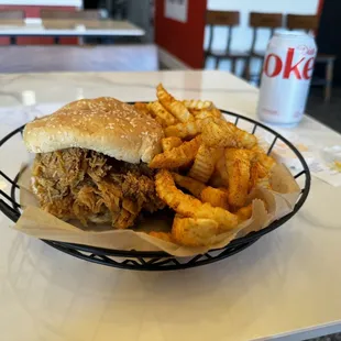 Chicken Sandwich + fries