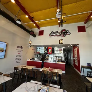 The restaurant is really clean