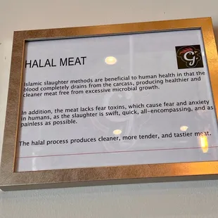 Zabiha Halal Meat!