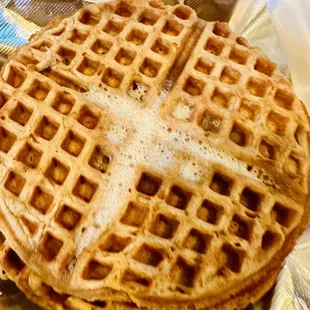 Cinnamon waffles very good!