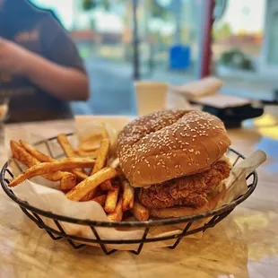 Naughty Chick w/ Fries ($15.15)