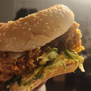 The spicy chicken sandwich