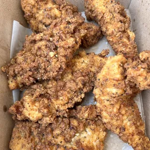 a box of fried chicken