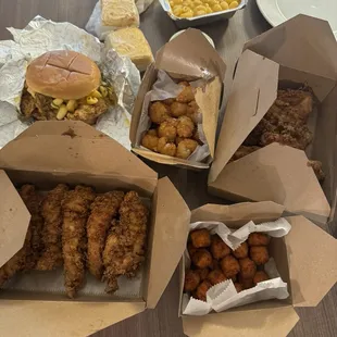 Tender Tuesday Dinner Special Buy 6, get 6 half off Mac n Cheese The Medusa, Soul Food Sandwich