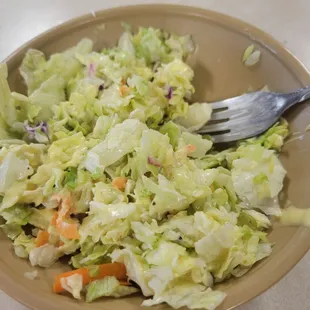 Toss "chopped" salid