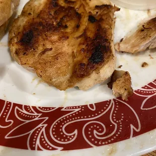 Dry grilled chicken