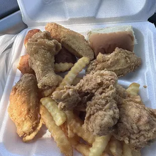 6 6 Piece Chicken Wing Dinner