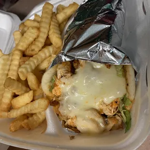 Buffalo Chicken Pita. Tastes amazing.