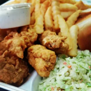 Chicken tender dinner