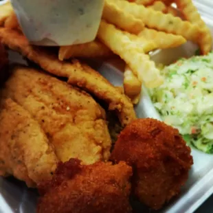Flounder dinner
