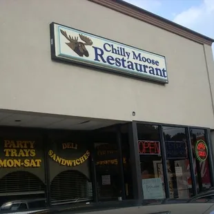 the front of the restaurant