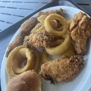 Chicken Wings and Onion Rings