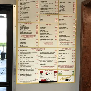 menu, sushi and sashimi