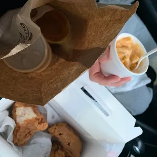 Fried chicken and sides ($24)