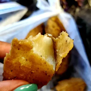 Fat potato wedges with a thick flavorful skin