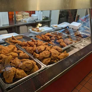 chicken wings and fried chicken