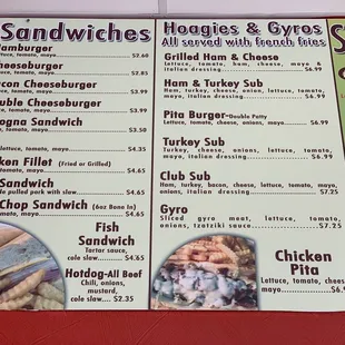 Sandwiches, Hoagies and Gyros