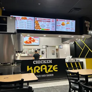 the inside of a restaurant