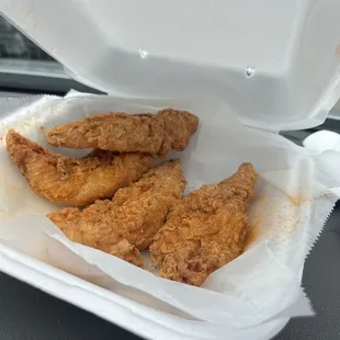 the inside of a styrofoam container